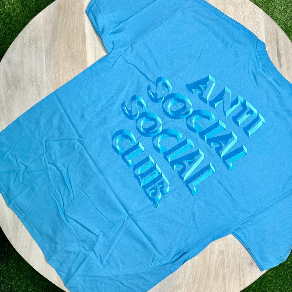 ‘Anti Social Social Club’ 
(Deeper than Usual Tee)
Color: Aquatic Blue